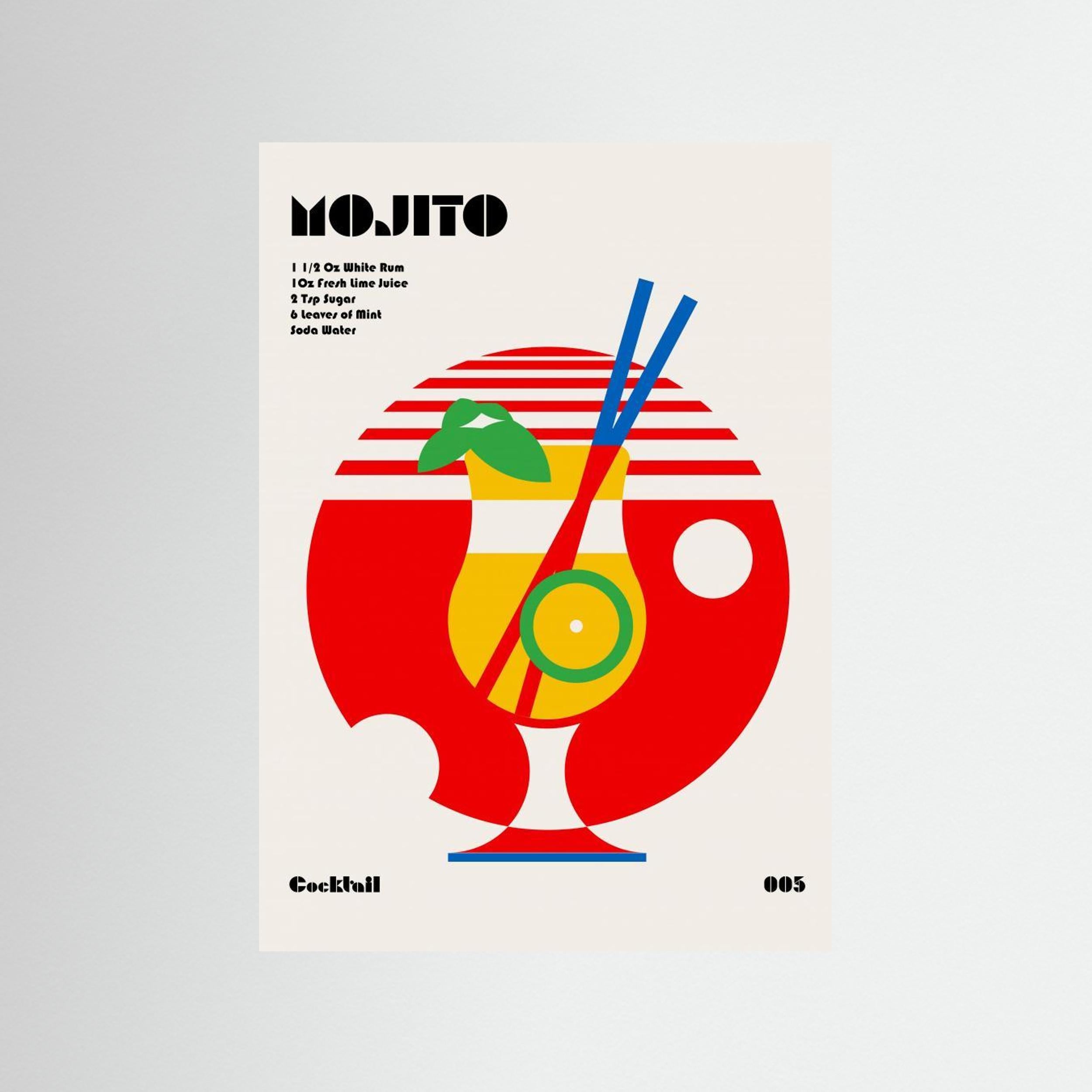 Mojito Bauhaus Cocktail by Retrodrome