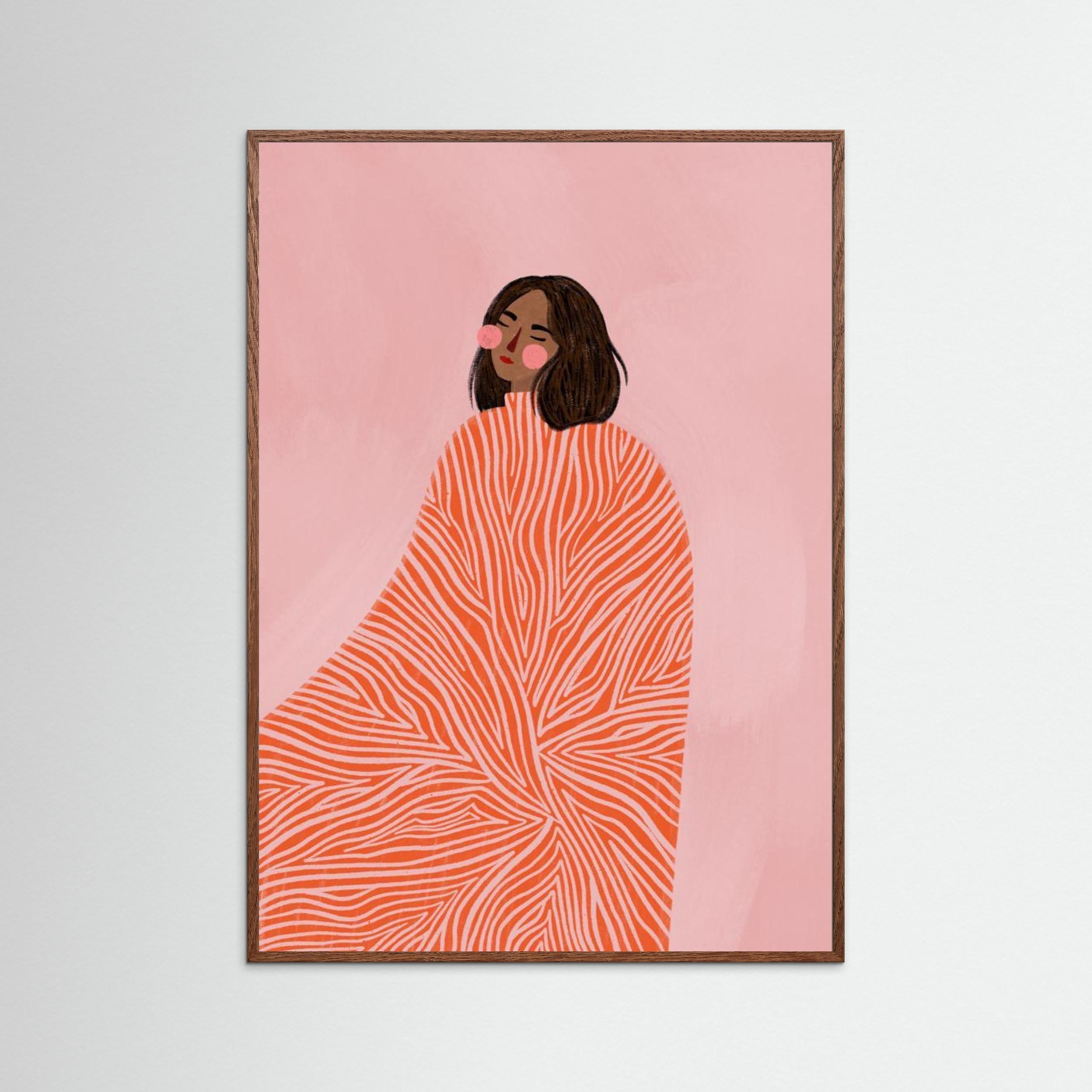 The Woman With the Swirls by Bea Müller - Fine Art Paper Print - dreamtprint.art - 14 x 21 cm / 5 x 8″ (A5)