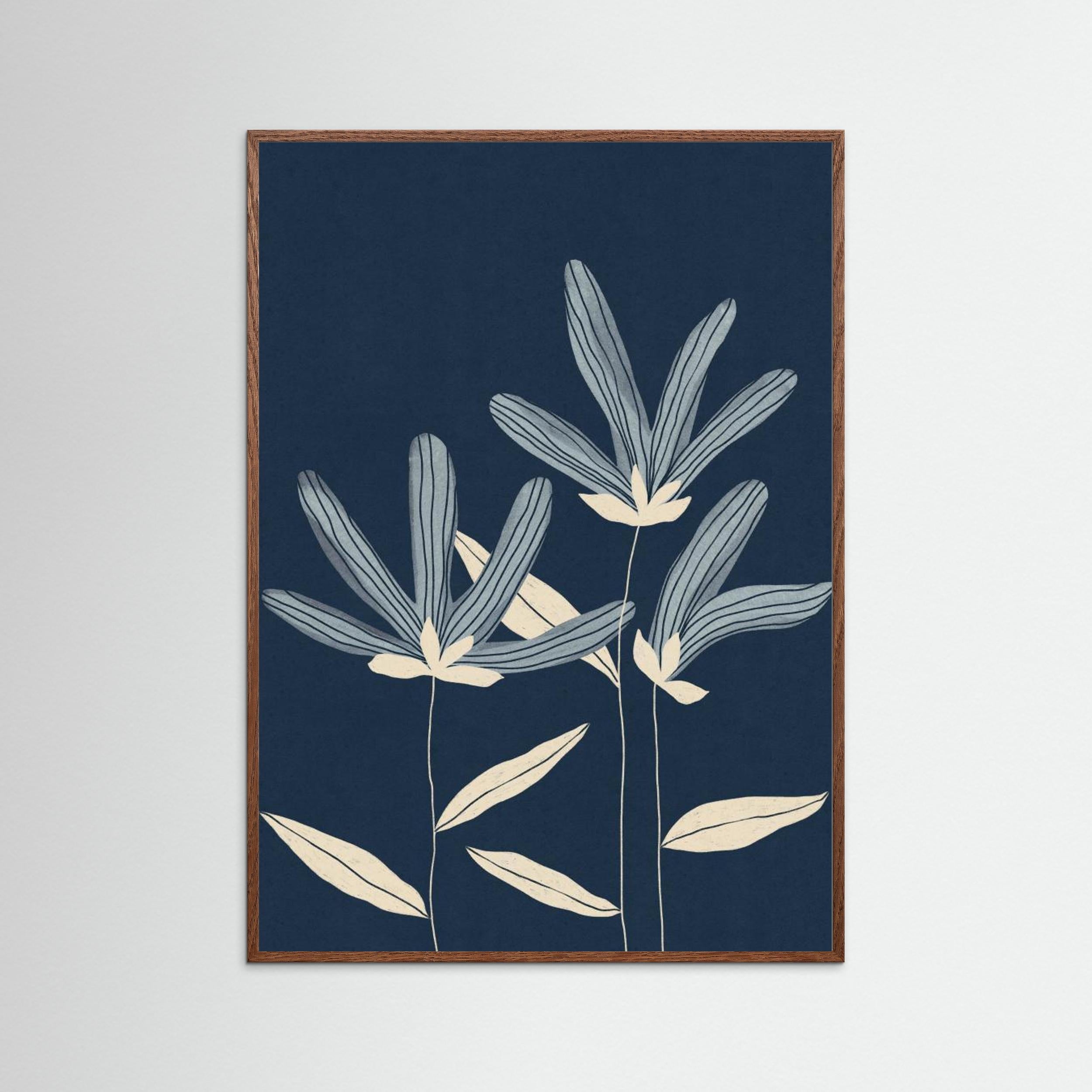 Three Flowers by Alisa Galitsyna - Fine Art Paper Print - dreamtprint.art - 14 x 21 cm / 5 x 8″ (A5)