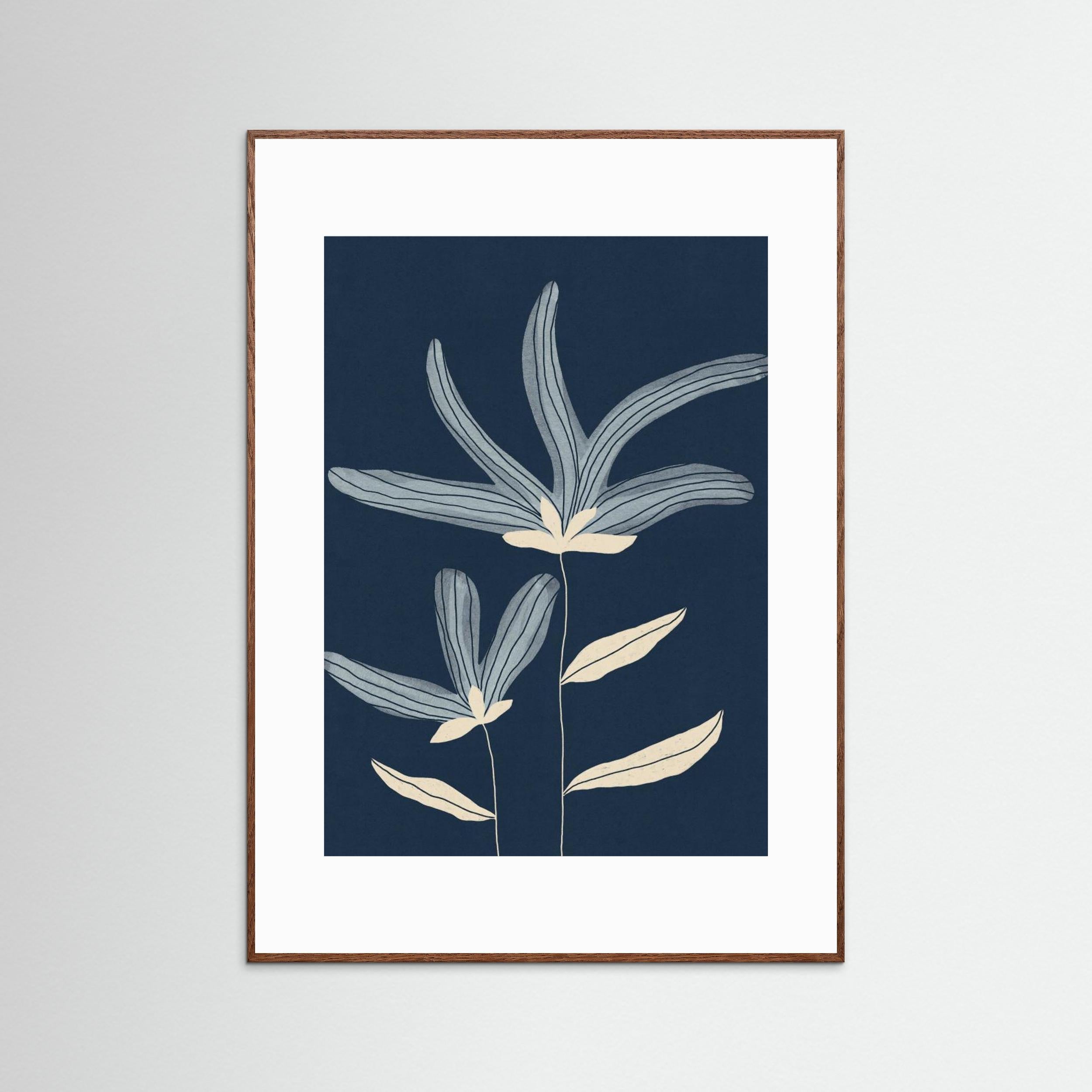 Two Flowers by Alisa Galitsyna - Fine Art Paper Print - dreamtprint.art - 14 x 21 cm / 5 x 8″ (A5)