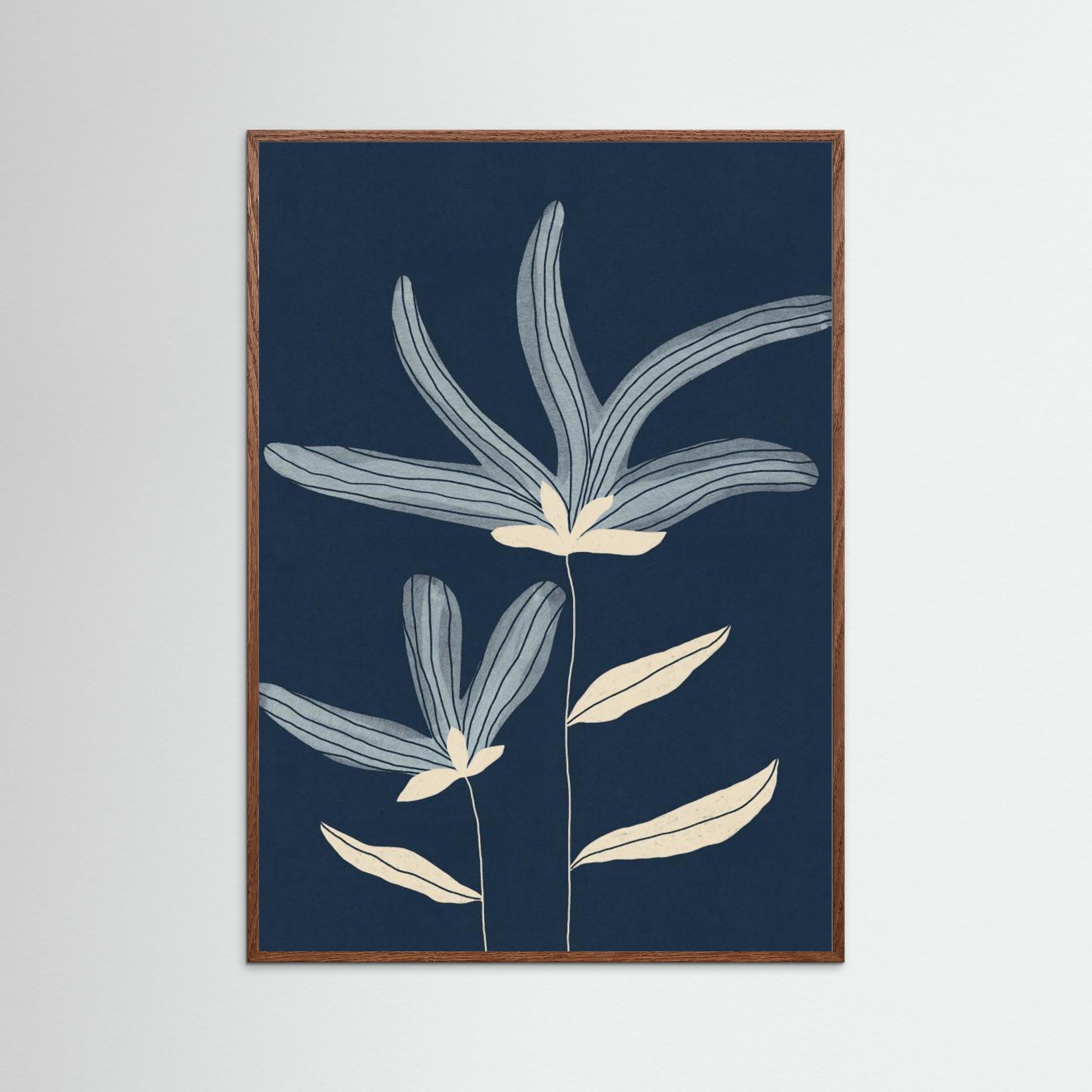 Two Flowers by Alisa Galitsyna - Fine Art Paper Print - dreamtprint.art - 14 x 21 cm / 5 x 8″ (A5)