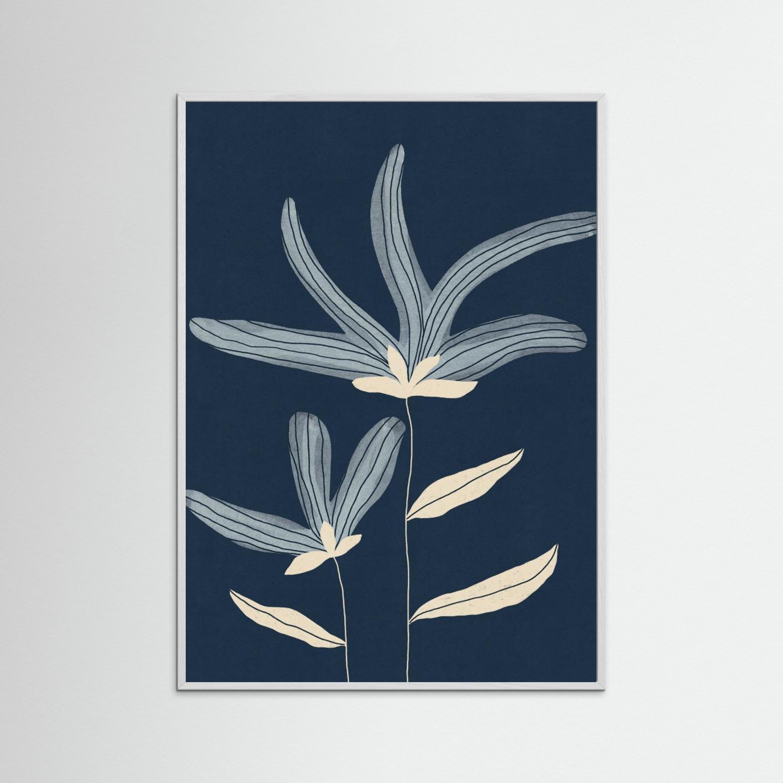 Two Flowers by Alisa Galitsyna - Fine Art Paper Print - dreamtprint.art - 14 x 21 cm / 5 x 8″ (A5)