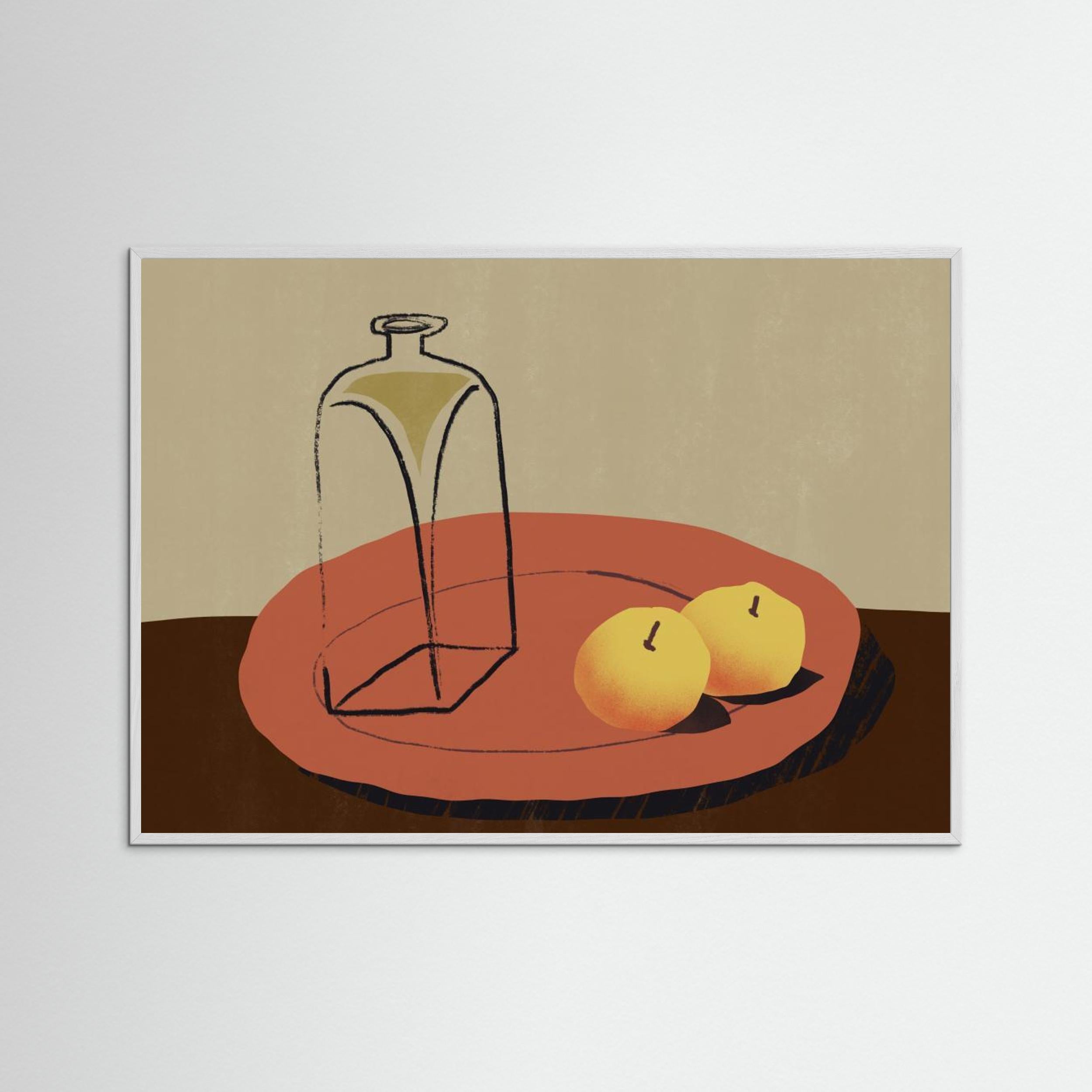 Jar and apple by Little Dean