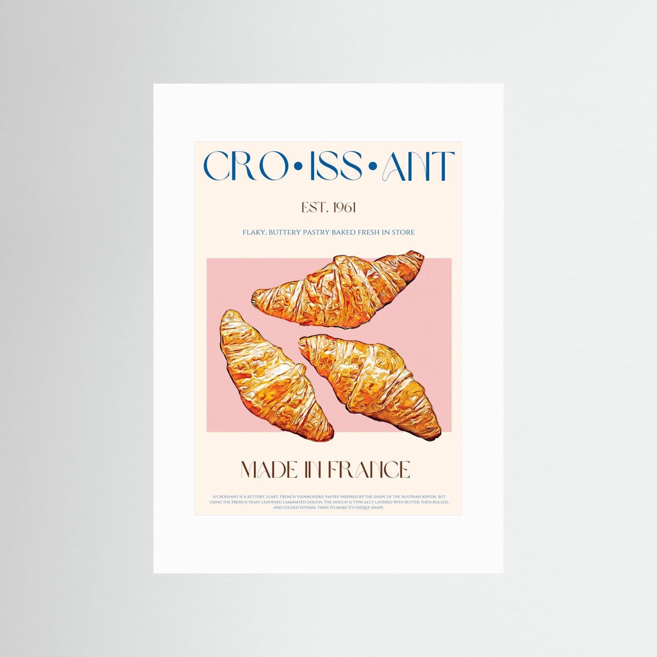 Croissant Print by Nazma Khokhar