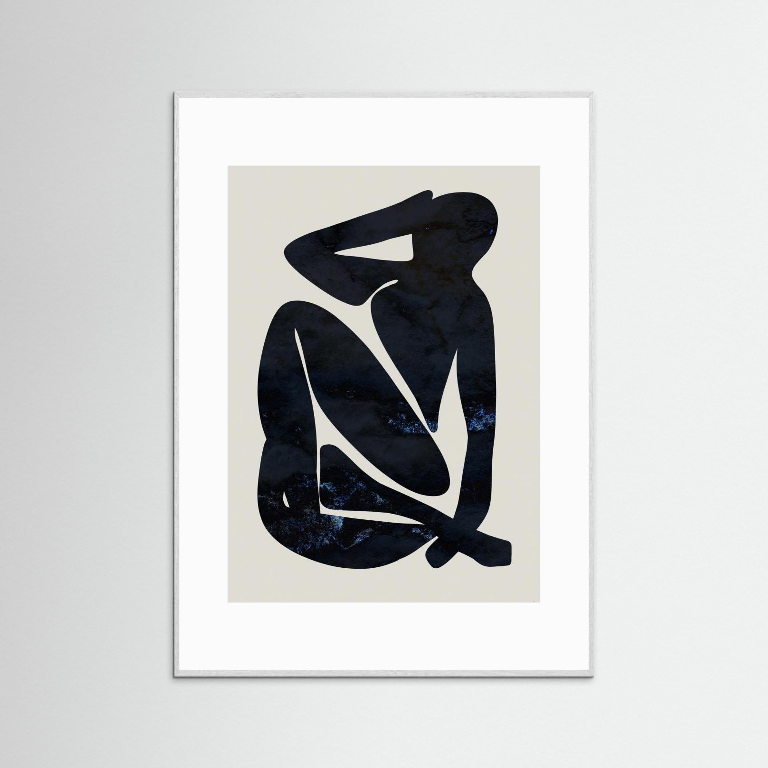 Dark Blue Woman by Anne Marie Volfova