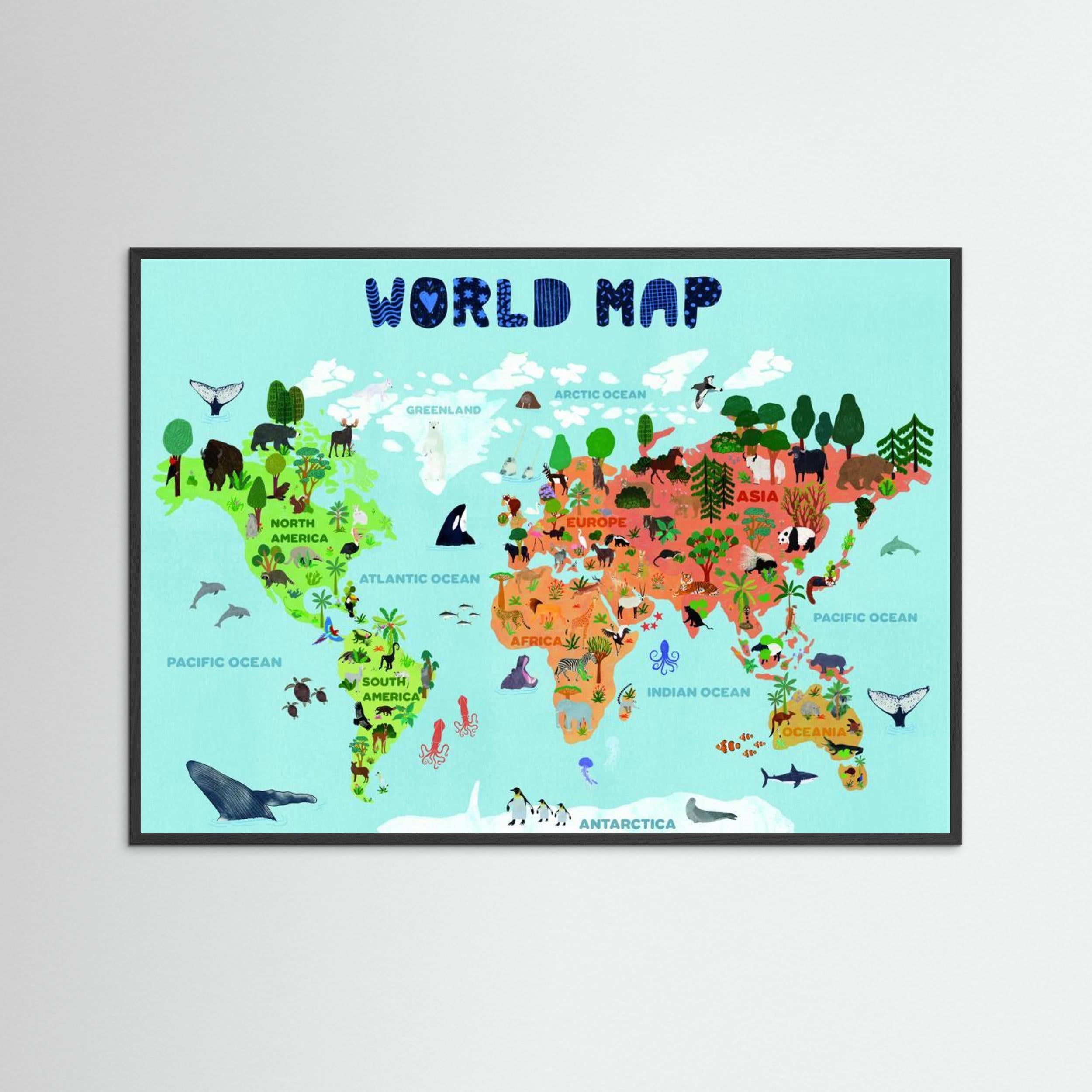 World map for kids by Jota De Jai
