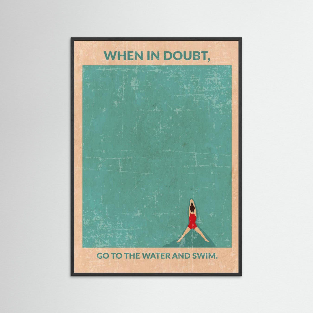 Open Water Standard Wall Art by Wall Chart Art Studio