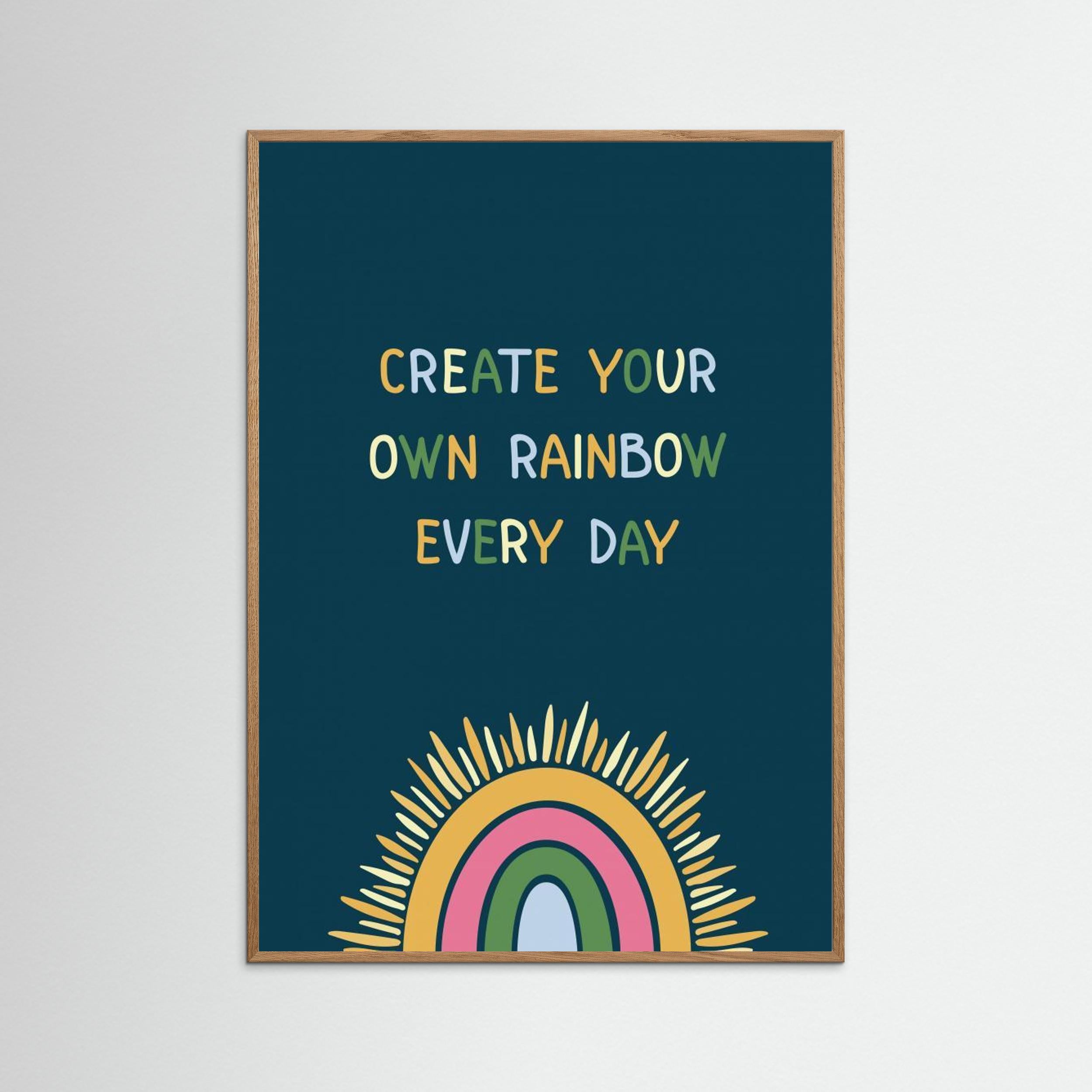 What a Wonderful World - Affirmation Poster 01 by Olena Kovalova