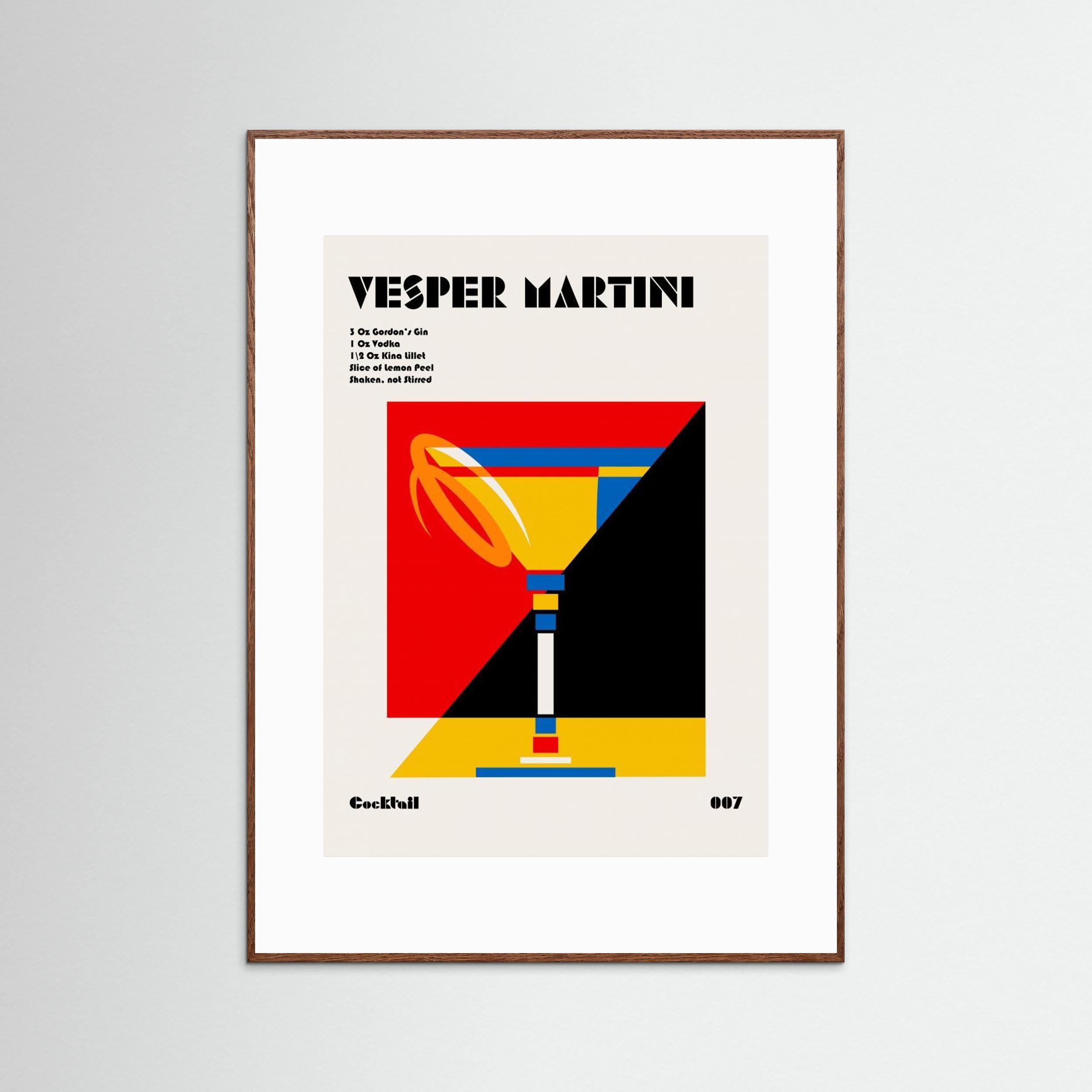 Vesper Martini Bauhaus Cocktail by Retrodrome