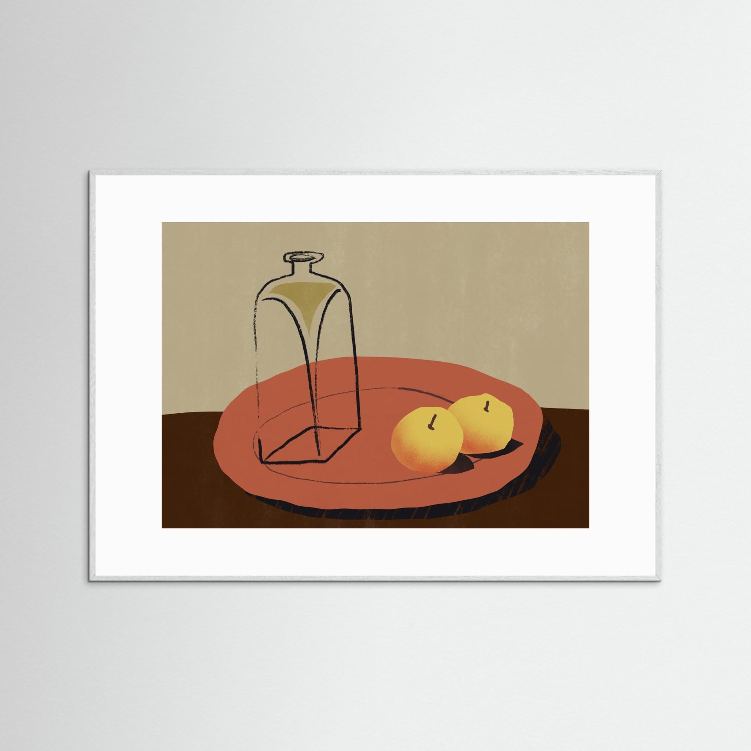 Jar and apple by Little Dean