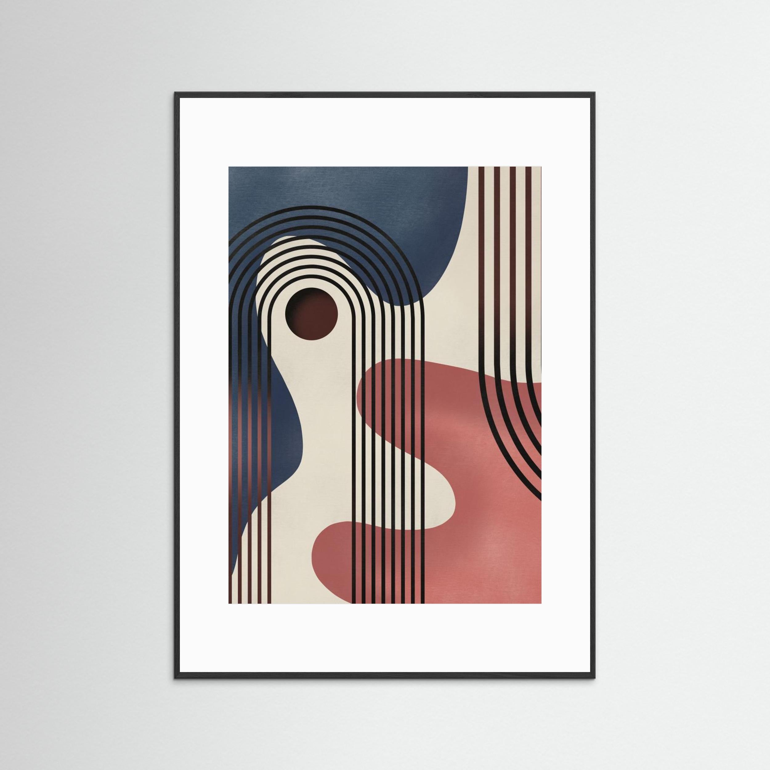 Mid Century Abstract Painting by Little Dean