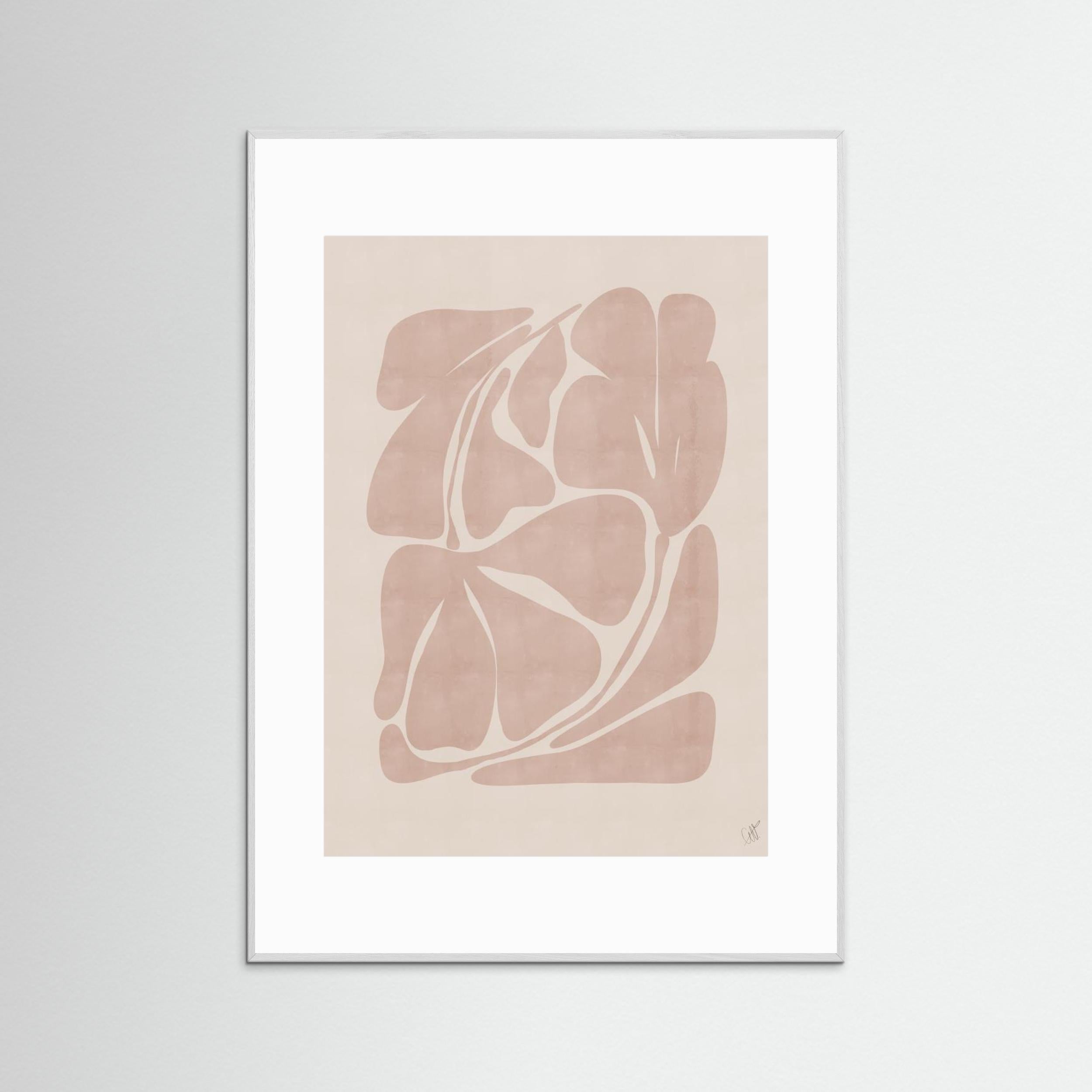 Beige Abstract Shapes by Anne Marie Volfova