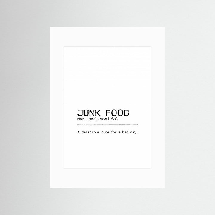 Quote Junk Food Day by Orara Studio