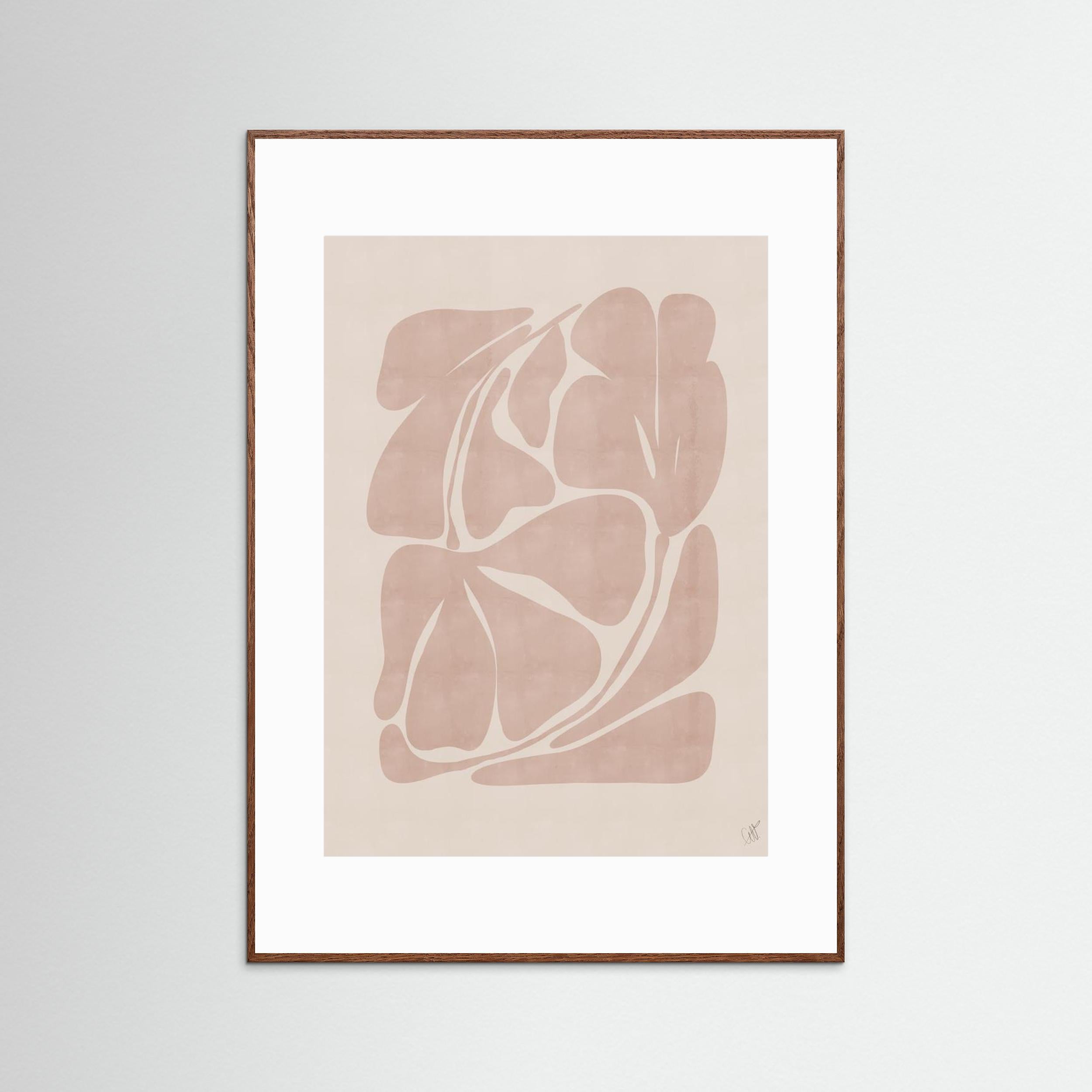 Beige Abstract Shapes by Anne Marie Volfova