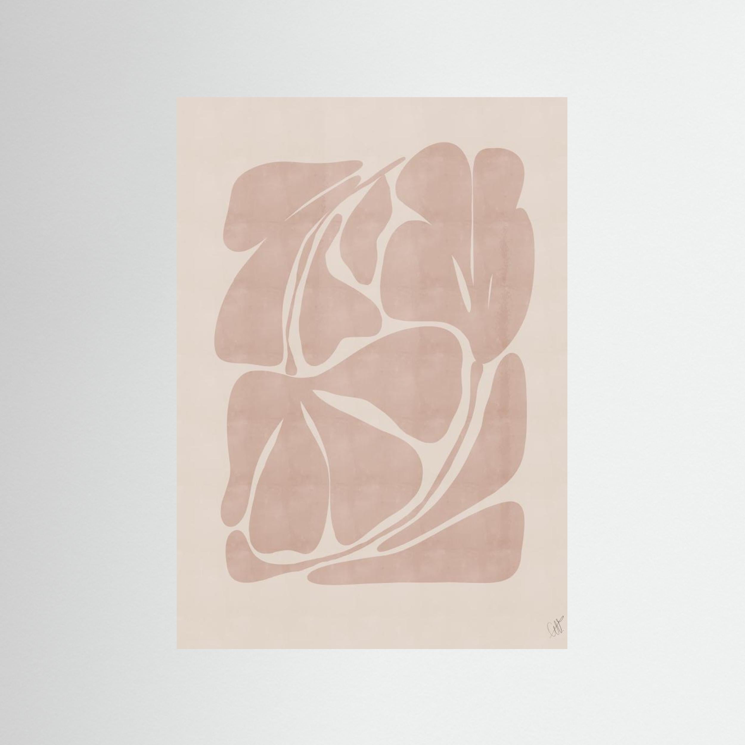 Beige Abstract Shapes by Anne Marie Volfova