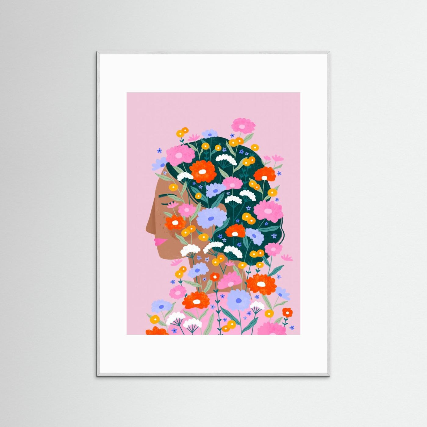 Colourful flower Lady by Bea Müller