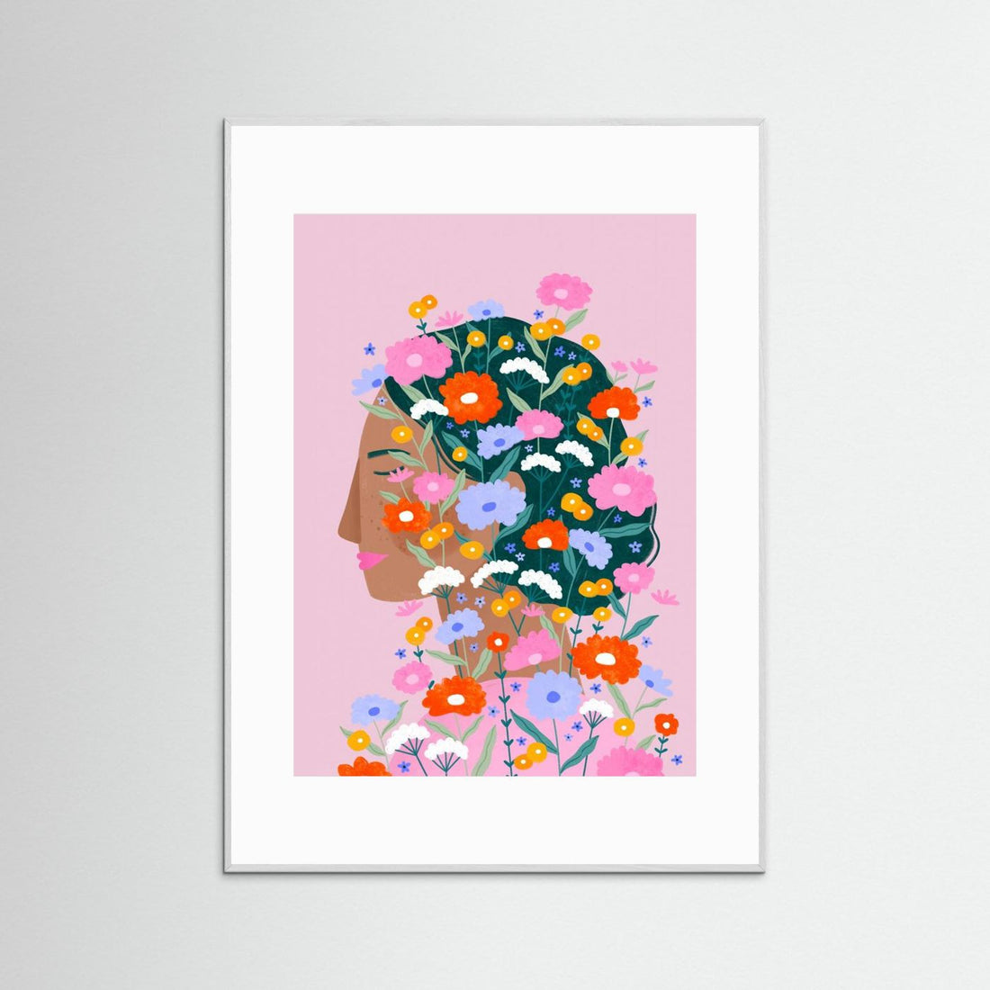 Colourful flower Lady by Bea Müller