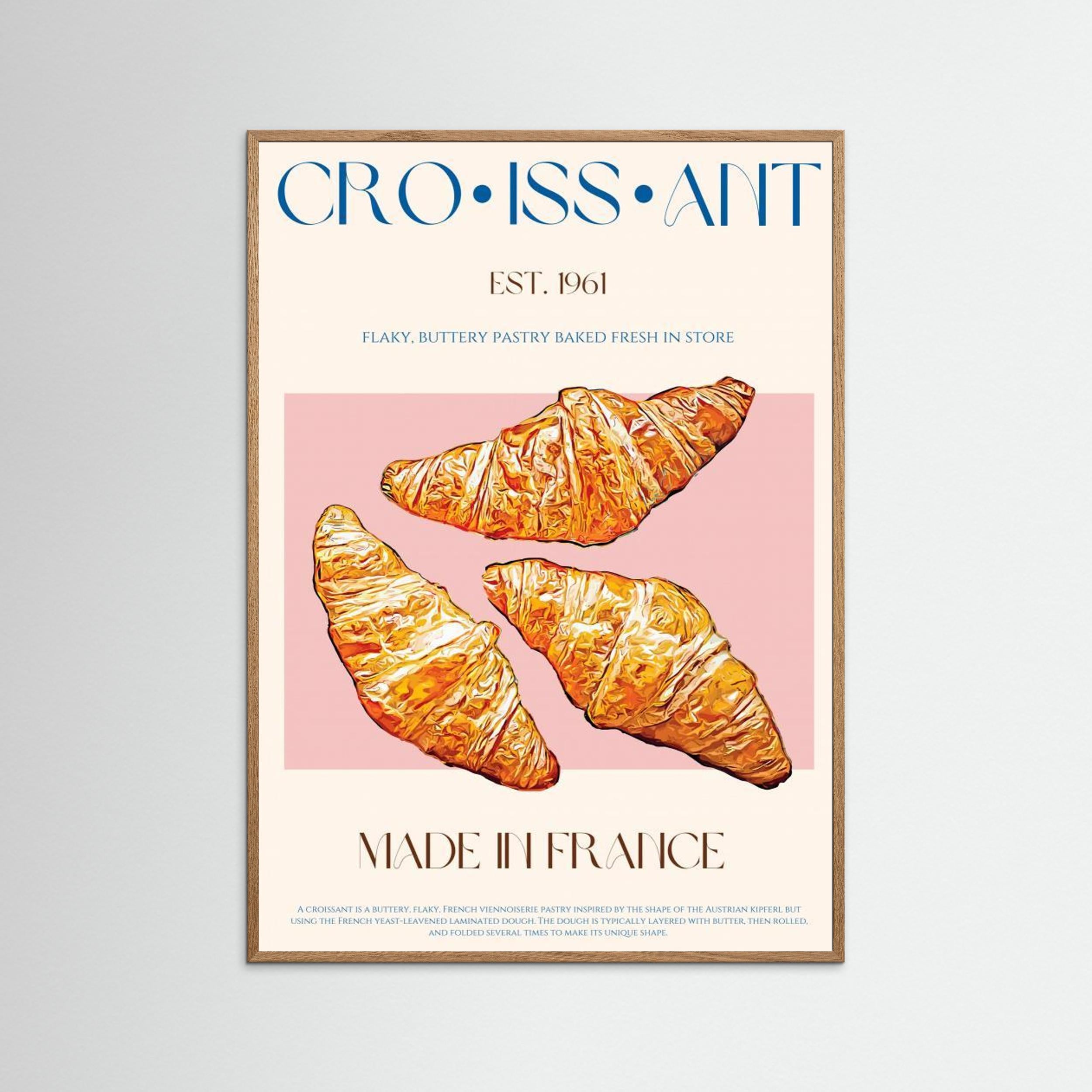 Croissant Print by Nazma Khokhar