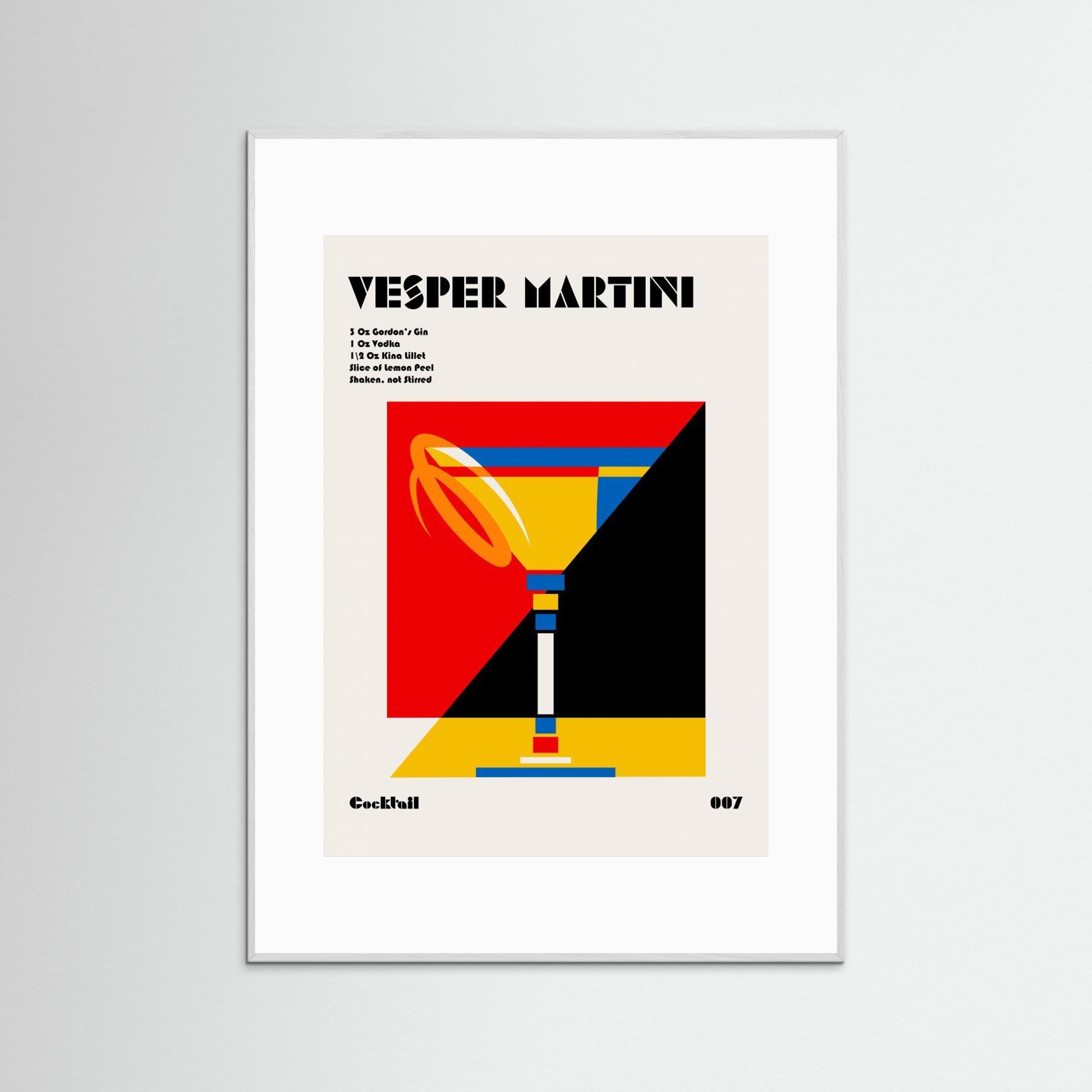 Vesper Martini Bauhaus Cocktail by Retrodrome